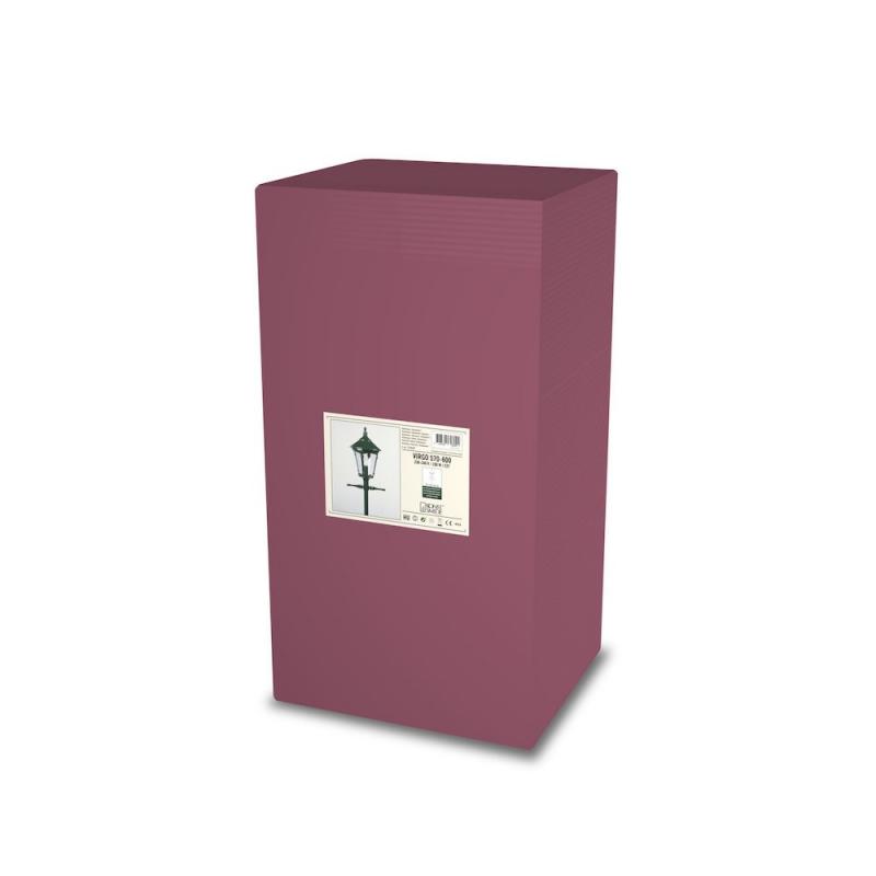 Leuchtenkopf Virgo Leuchtenkopf Konstsmide 570-600 grün lackiertes Aluminium, rauchfarbenes Acrylglas, handmade in EU