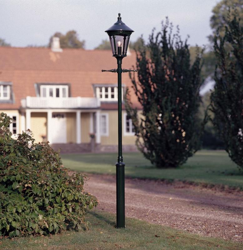 Leuchtenkopf Virgo Leuchtenkopf Konstsmide 570-600 grün lackiertes Aluminium, rauchfarbenes Acrylglas, handmade in EU