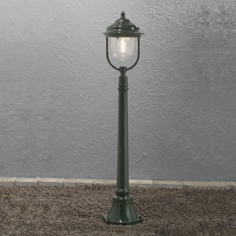 Konstsmide 7225-600 Parma Wegeleuchte grün lackiertes Aluminium, klares Acrylglas