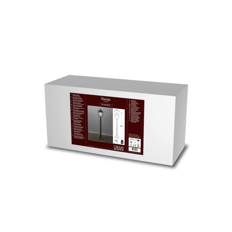 Konstsmide 7225-600 Parma Wegeleuchte grün lackiertes Aluminium, klares Acrylglas