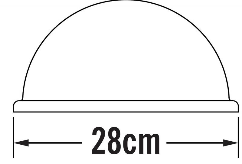 Konstsmide 7326-750 Torino Wandleuchte schwarz lackiertes Aluminium, Acrylglas