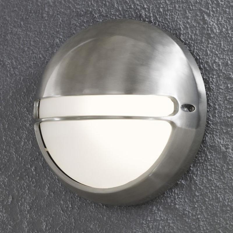 Konstsmide 7333-000 Torino Wandleuchte Aluminium, opales Acrylglas