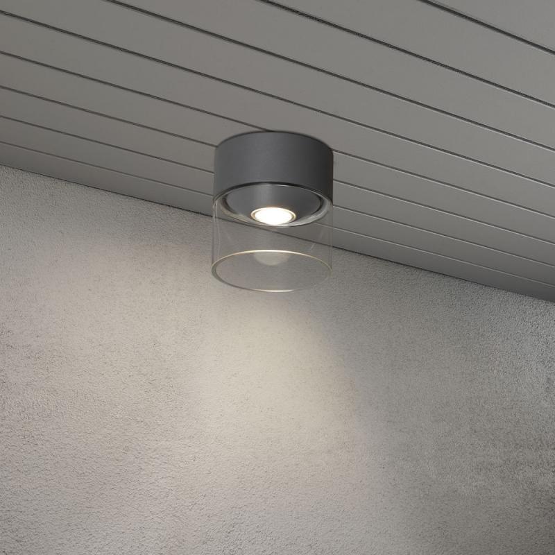 LED Wandleuchte VARESE aus Aluminium mit High Power in Dunkelgrau IP54 von Konstsmide