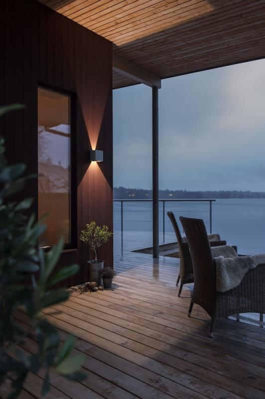 Konstsmide 7959-310 Cremona Wandleuchte grau lackiertes Aluminium, klares Acrylglas, individuell verstellbarer Lichtaustritt