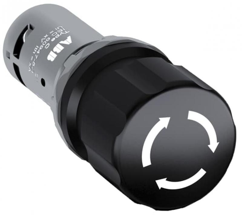 ABB CE3T-10B-01 Maschinen-Stop-Taster, 30mm, schwarz, 1 Öffner