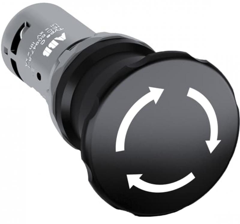 ABB CE4T-10B-11 Maschinen-Stop-Taster, 40mm Drehentriegelung, Compact