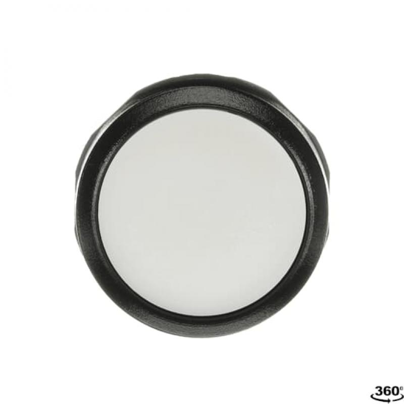 ABB MP1-10W Drucktaster, weiss, flach-tastend, Frontring, Kunststoff schwarz nicht beleuchtbar