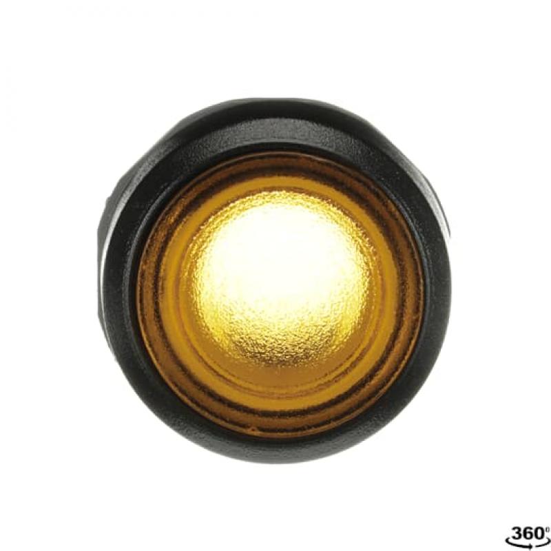 ABB MP1-11Y Leuchtdrucktaster, gelb, flach-tastend, Frontring, Kunststoff schwarz beleuchtbar, transparent