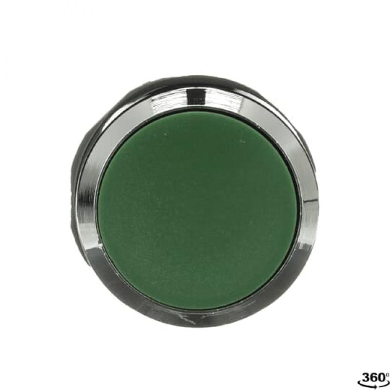 ABB MP1-30G Drucktaster, grün, flach-tastend, Frontring, Metall verchromt nicht beleuchtbar