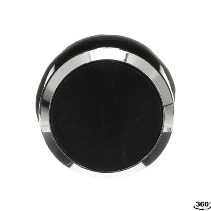 ABB MP1-30B Drucktaster, schwarz, flach-tastend, Frontring, Metall verchromt nicht beleuchtbar