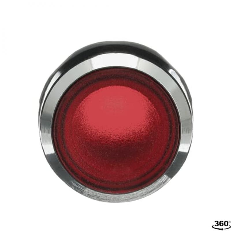 ABB MP2-31R Leuchtdrucktaster, rot, flach-verrastend, Frontring, Metall verchromt beleuchtbar