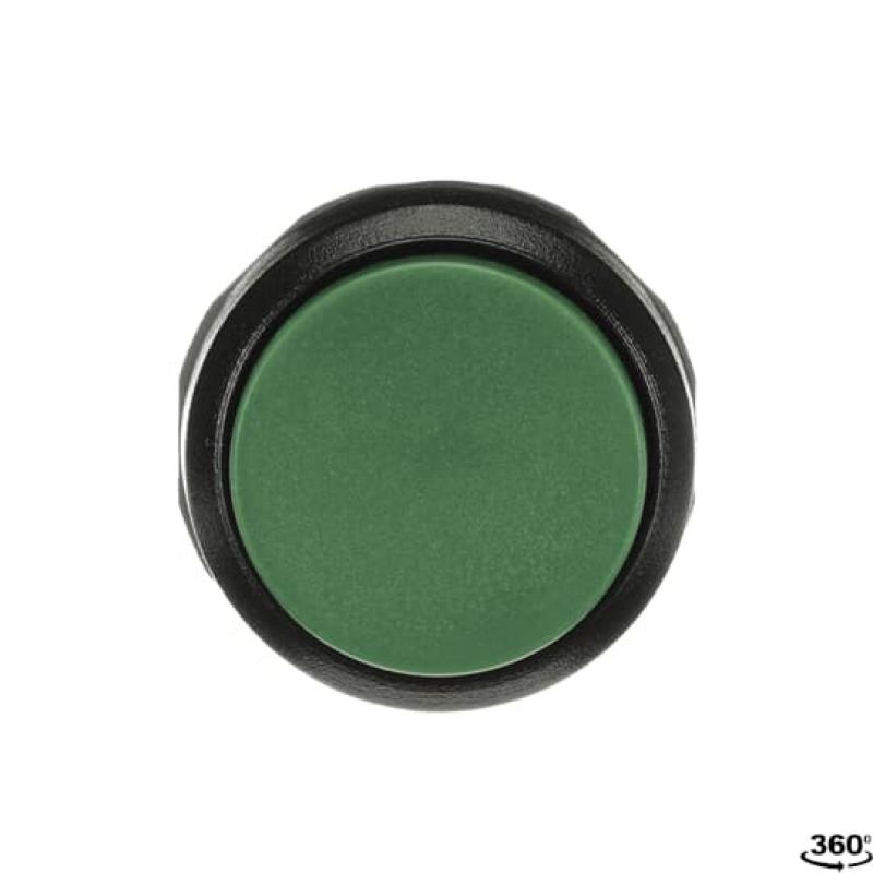 ABB MP3-10G Drucktaster, grün, hoch-tastend, Frontring, Kunststoff schwarz nicht beleuchtbar