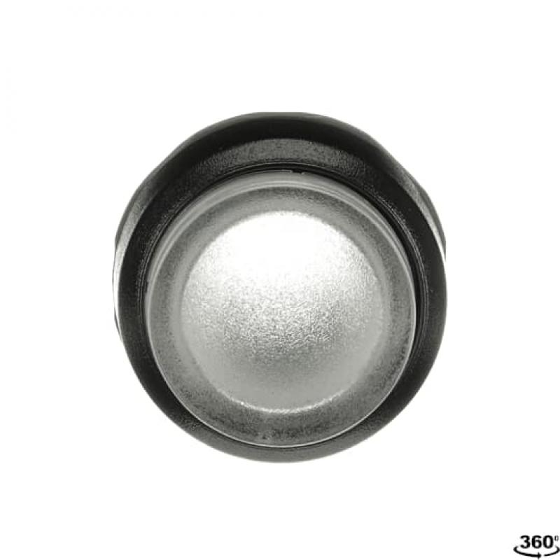 ABB MP3-10C Drucktaster, farblos, hoch-tastend, Frontring, Kunststoff schwarz nicht beleuchtbar