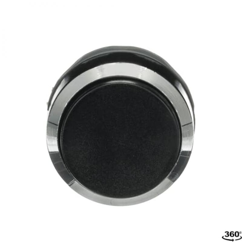 ABB MP3-30B Drucktaster, schwarz, hoch-tastend, Frontring, Metall verchromt nicht beleuchtbar