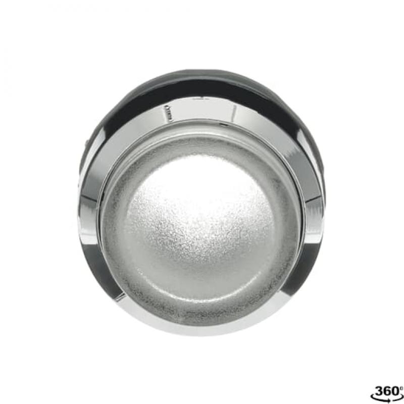 ABB MP3-31C Leuchtdrucktaster, farblos, hoch-tastend, Frontring, Metall verchromt beleuchtbar