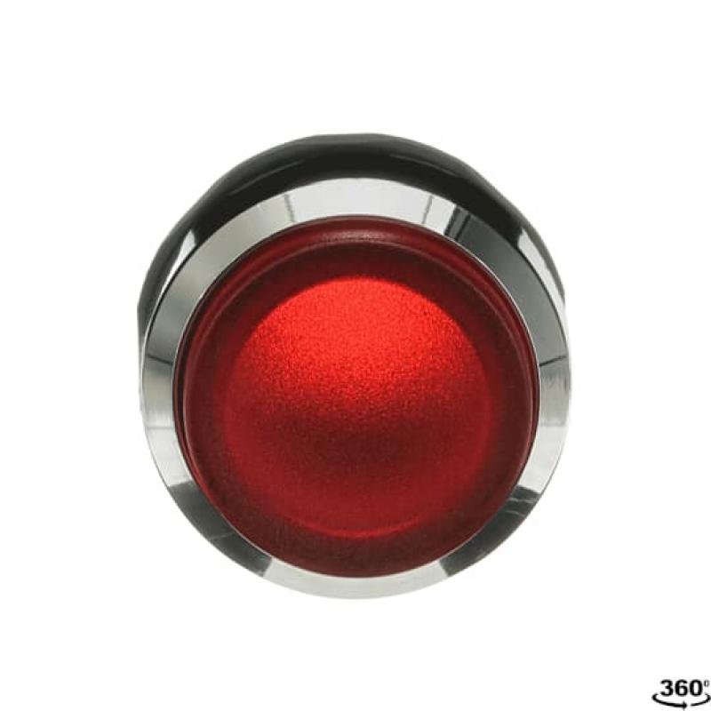ABB MP4-31R Leuchtdrucktaster, rot, hoch-verrastend, Frontring, Metall verchromt beleuchtbar