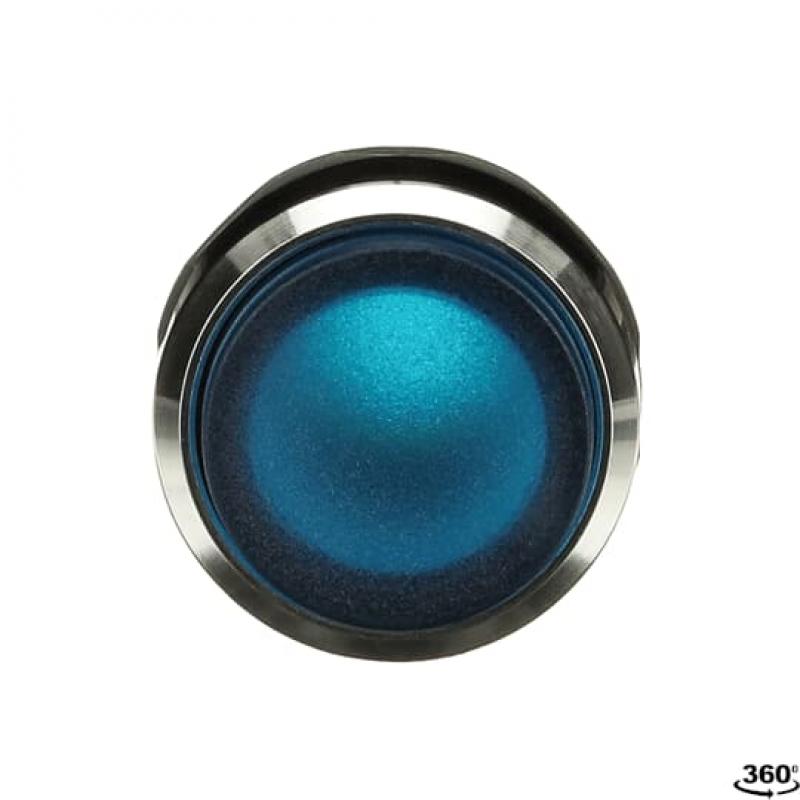 ABB MP4-31L Leuchtdrucktaster, blau, hoch-verrastend, Frontring, Metall verchromt beleuchtbar