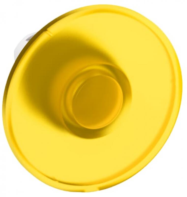 ABB MPM2-11Y Leuchtpilztaster, gelb, D=60 mm, Frontring, Kunststoff schwarz beleuchtbar