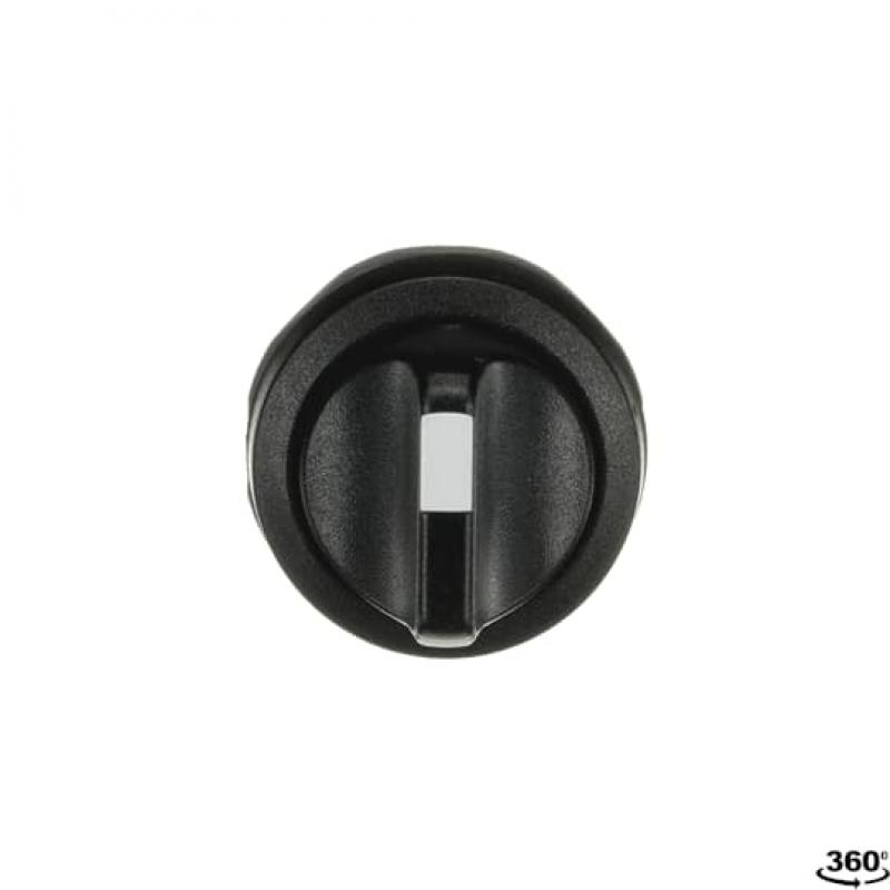 ABB M2SS2-10B Wahlschalter A-C, schwarz, 2 Stellungen, kurzer Drehgriff rastend, Frontring Kunststoff schwarz, nicht beleuchtbar