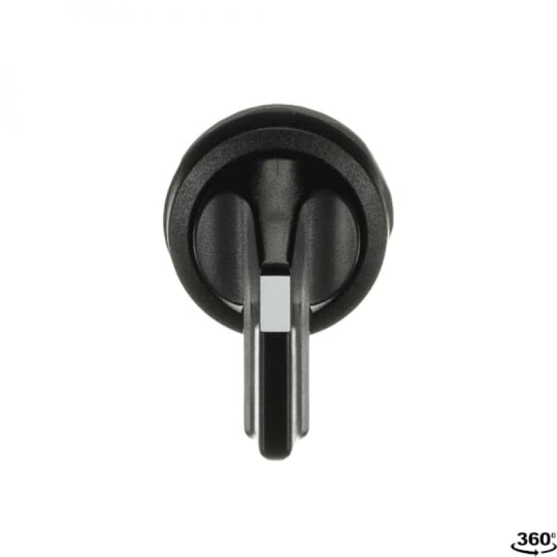 ABB M2SS5-10B Wahlschalter A-C, schwarz, 2 Stellungen, langer Drehgriff rastend, Frontring Kunststoff schwarz, nicht beleuchtbar