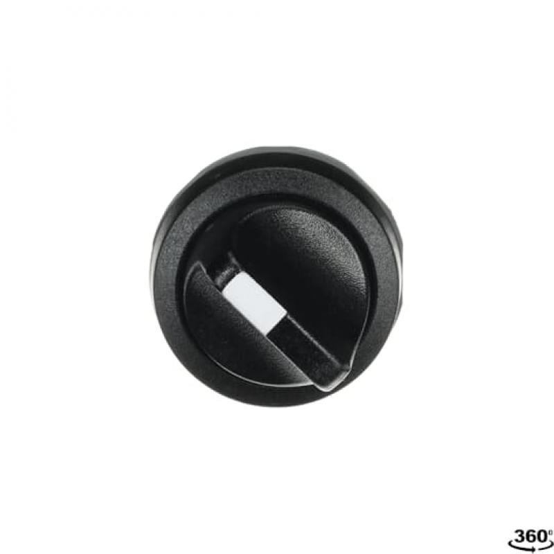 ABB M2SSV1-10B Wahlschalter, schwarz, vertikal, rastend in B und C Frontring Kunststoff schwarz, nicht beleuchtbar, kurzer Drehgriff