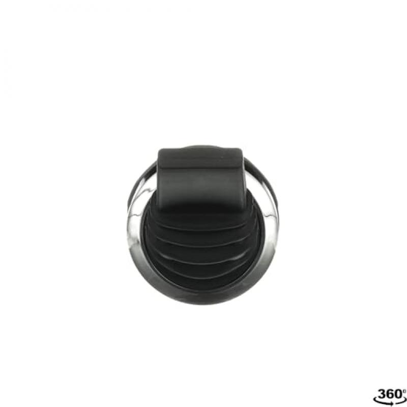 ABB MTS1-30B Kipphebelschalter Bedienelement, 2 Positionen, rastend, Hebel schwarz Frontring Metall verchromt