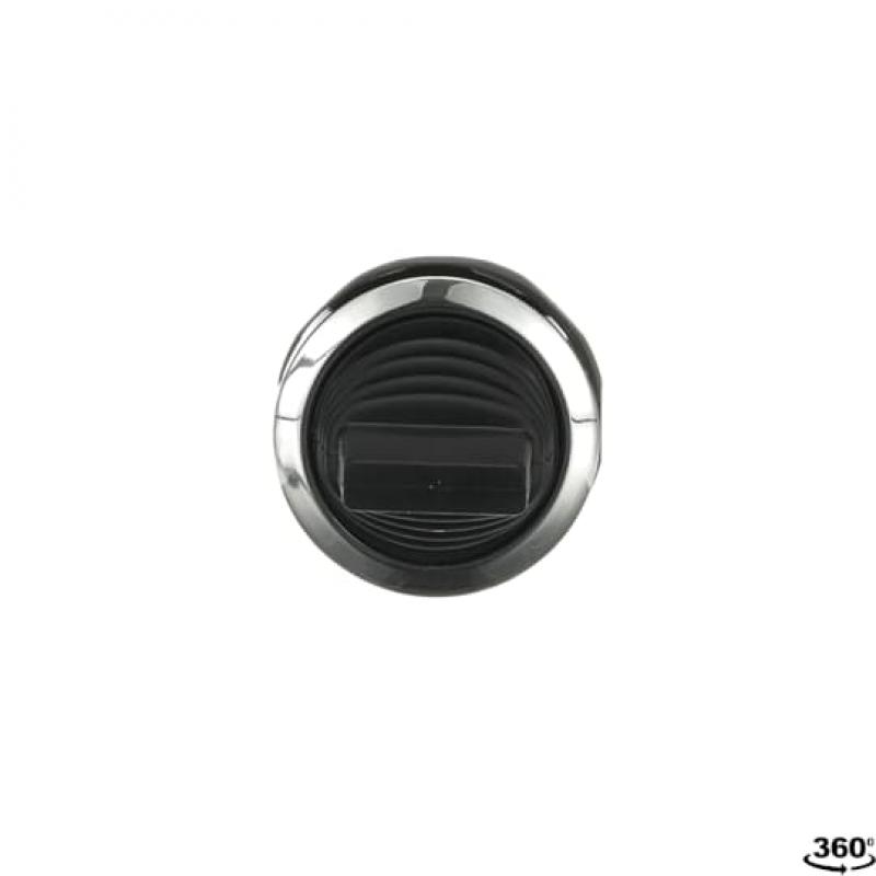 ABB MTS2-30B Kipphebelschalter Bedienelement, 3 Positionen, tastend, Hebel schwarz Rückstellung Von A nach B und C nach B, Frontring Metall verchromt