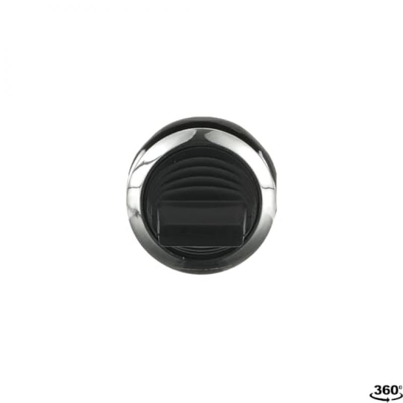 ABB MTS3-30B Kipphebelschalter Bedienelement, 3 Positionen, rastend, Hebel schwarz Frontring Metall verchromt