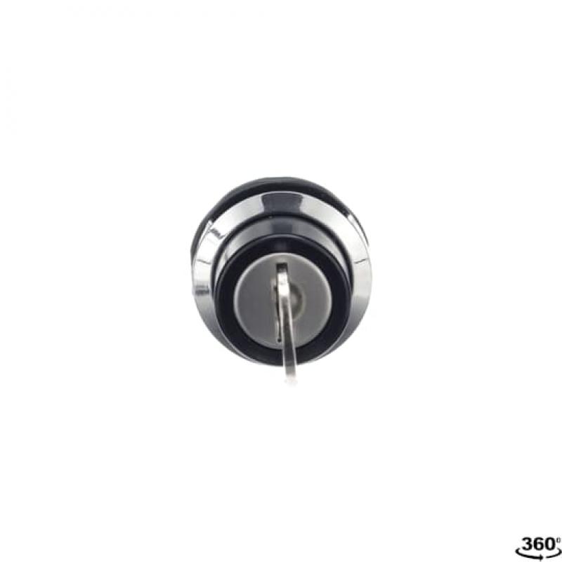 ABB M2SSK3-301 Schlüsselschalter, 2 Positionen, Chrome Metall