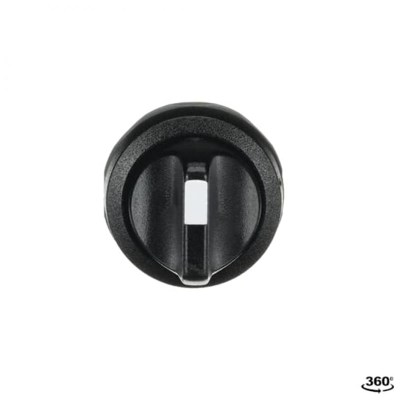 ABB M3SSC1-10B Wahlschalter 3 Positionen Schwarz, verrastend in A, B und C Frontring Kunststoff schwarz, nicht beleuchtbar, kurzer Drehgriff