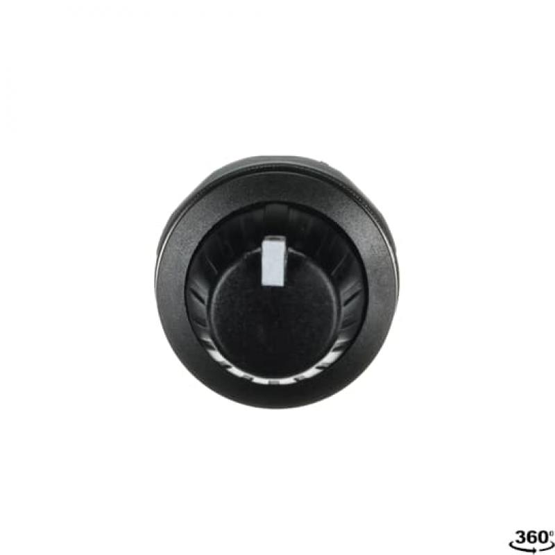ABB MT-150B Potentiometer 50 kOhm, Frontring Kunststoff schwarz schwarzer Drehknopf mit integrierter, Positionsanzeige und weisser Markierung