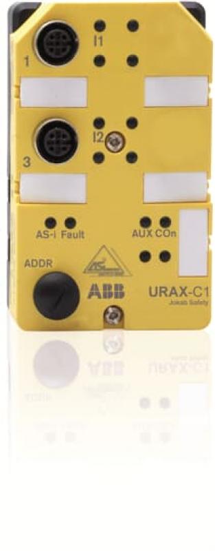 ABB URAX-C1 AS-i Safe Eingangsmodul für Kontakte, 2 Schließer oder 1 Schließer + 1 Öffner
