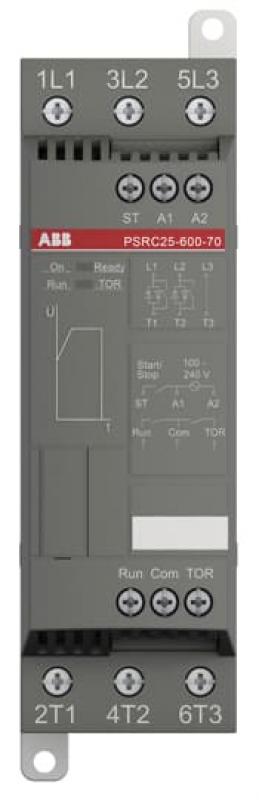 ABB PSRC25-600-70 Softstarter Ue 208-600VAC, feste Parameter, 25A