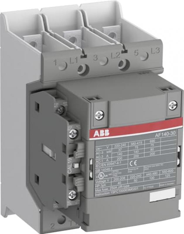 ABB AF140-30-11B-12 Schütz, 75 kW, 48-130 V 50/60 Hz / DC, Schienenanschlüsse