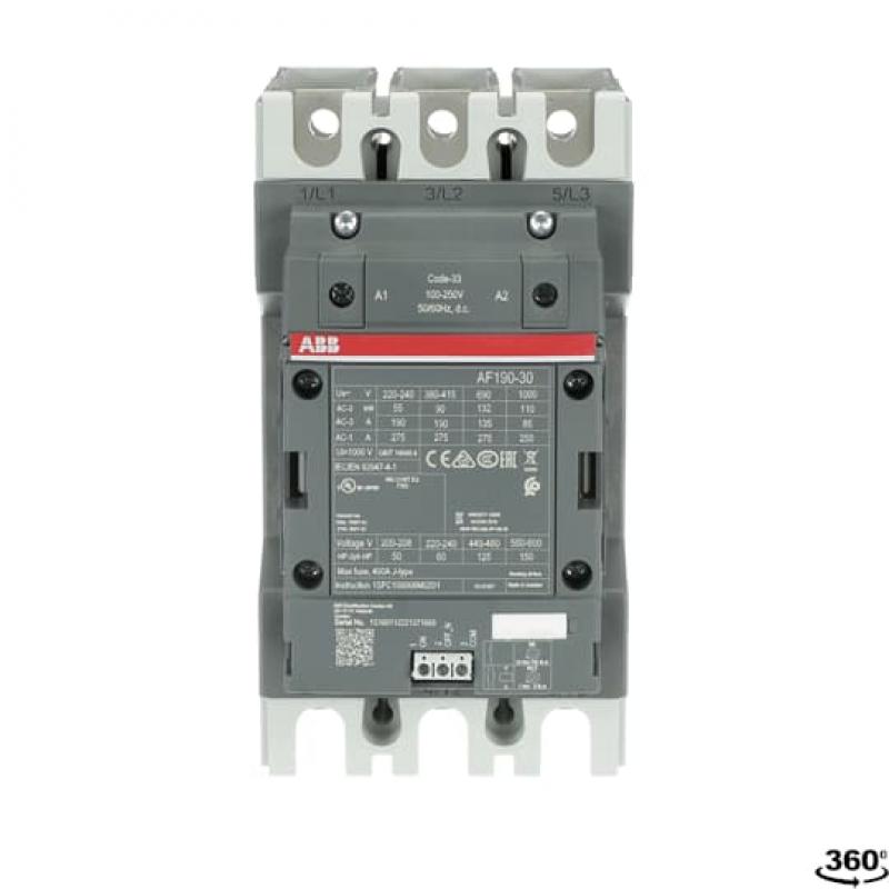 ABB AF190-30-00-33 Schütz, 90 kW, 100-250 V 50/60 Hz / DC, integr. SPS-Schnittstelle