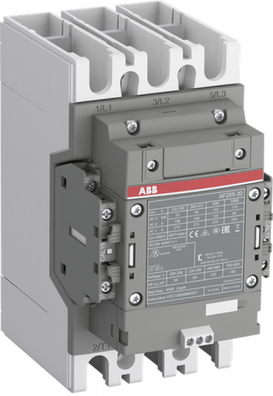 ABB AF205-30-22-33 Schütz, 110 kW, 100-250 V 50/60 Hz / DC, integr. SPS-Schnittstelle