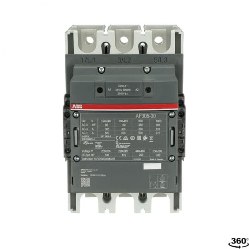 ABB AF305-30-22-11 Schütz, 160 kW, 24-60 V 50/60 Hz / 20-60 V DC