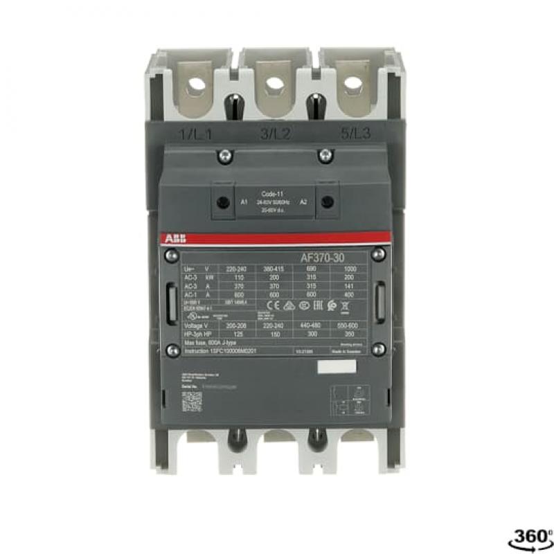 ABB AF370-30-00-11 Schütz, 200 kW, 24-60 V 50/60 Hz / 20-60 V DC