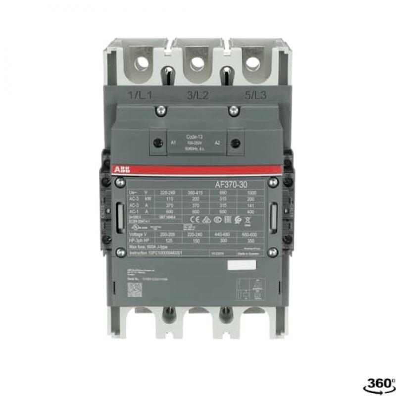 ABB AF370-30-22-13 Schütz, 200 kW, 100-250 V 50/60 Hz / DC