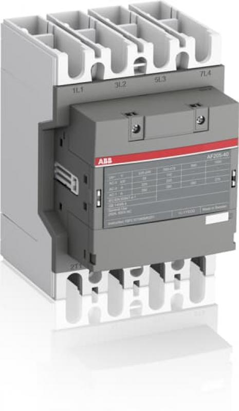ABB AF205-40-00-12 Schütz, 4-polig, 48-130 V 50/60 Hz / DC, Schienenanschlüsse