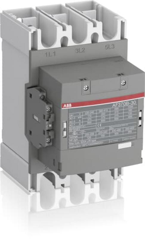 ABB AF370B-30-22-14 Schütz, 200 kW, 250-500 V 50/60 Hz / DC, Hiko: 2S+2Ö, Schienenanschlüsse mit Bahnzulassung