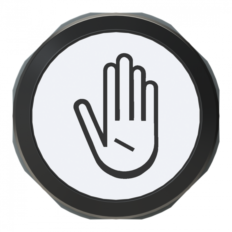 ABB MP9-1220 MP2-10W-L Drucktaster HAND, Symbol Code E2300457