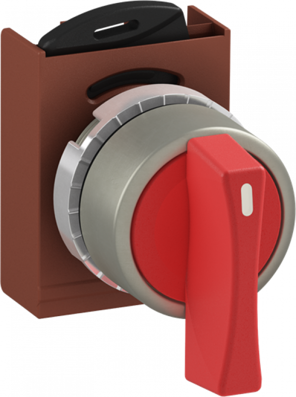 ABB P9MSVZ0R Wahlschalter, rot, langer Griff, Metall-Reihe