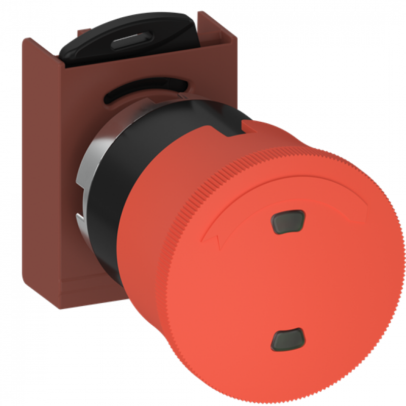 ABB P9XER4RAW NOT-AUS Taster 40mm rot, P9X Befehls-und Meldegeräte Metall