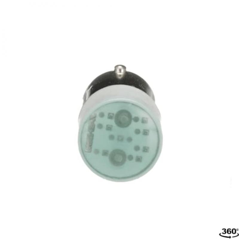 ABB BA9S48LEDV LED-Lampe grün 48V AC/DC BA9s, für Lampenblöcke P9PDNxx + P9PDTxx Modular Metall Reihe