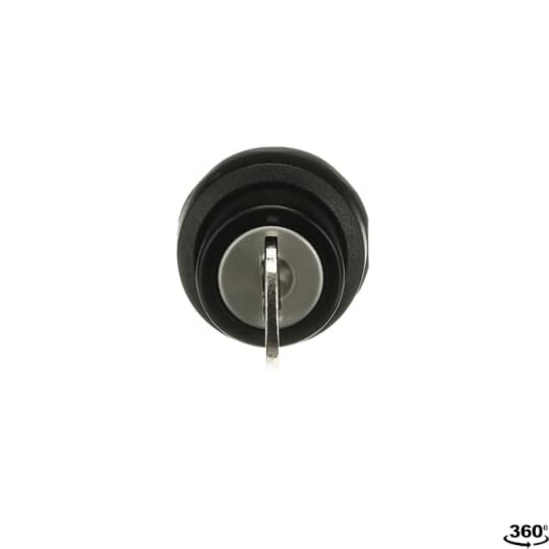 ABB M2SSK2-104 Schlüsselwahlschalter 2 Positionen, rastend, zufällige Auswahl von Codes Schlüsselabzug nur in Position B, Frontring Kunststoff schwarz