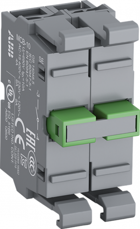 ABB MCB-20G Doppelkontaktblock vergoldet, 2 Schließer