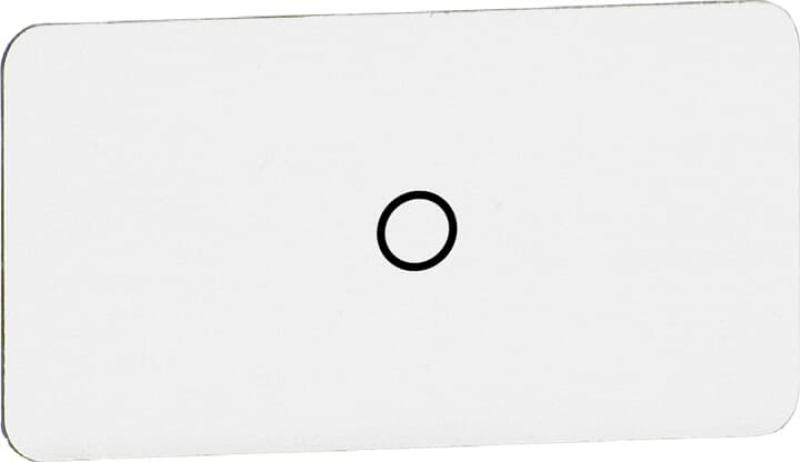 ABB MA6-1032 Beschriftungsschild Einlage O, Kunststoff alufarben für Modular, Compact-Reihe