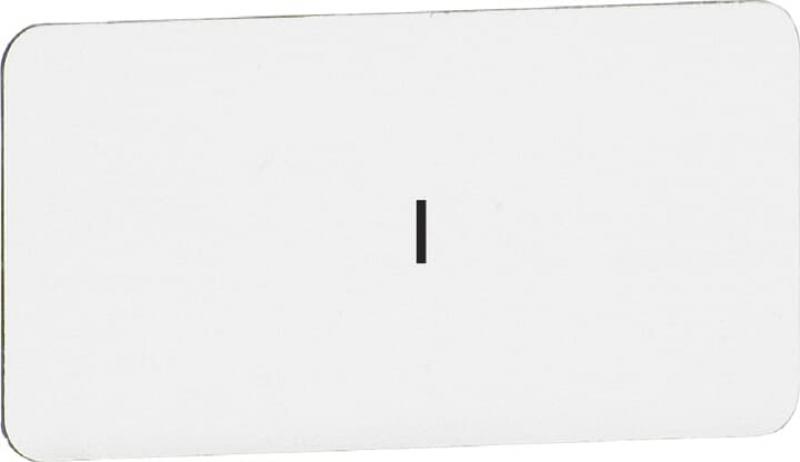 ABB MA6-1033 Beschriftungsschild Einlage I, Kunststoff alufarben für Modular und Compact-Reihe