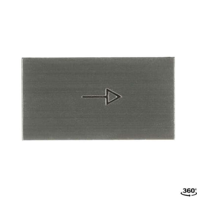 ABB MA6-1034 Beschrift-Schild Einlage ->, Kunststoff alufarben für CombiLine-Modular und CombiLine-Compact